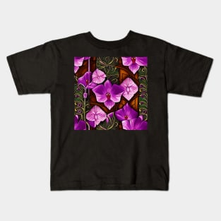 Orchid mural Art Kids T-Shirt